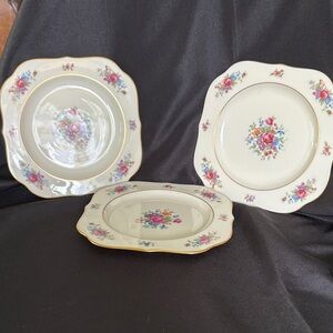 Lenox Cream Dinnerware with Floral Patterns